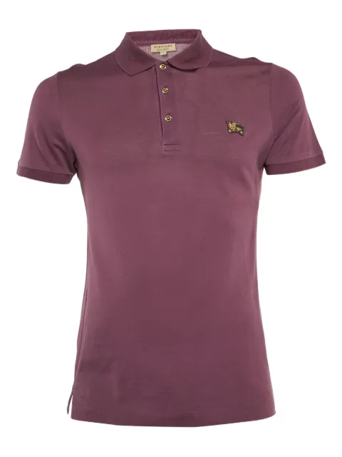 Burberry Pre-Owned piqué-weave cotton polo shirt 