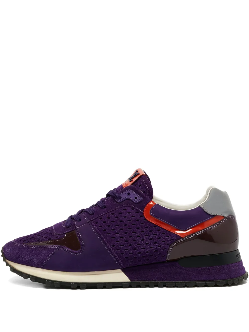 Louis Vuitton Pre-Owned perforated suede sneakers | Purple | Image 1
