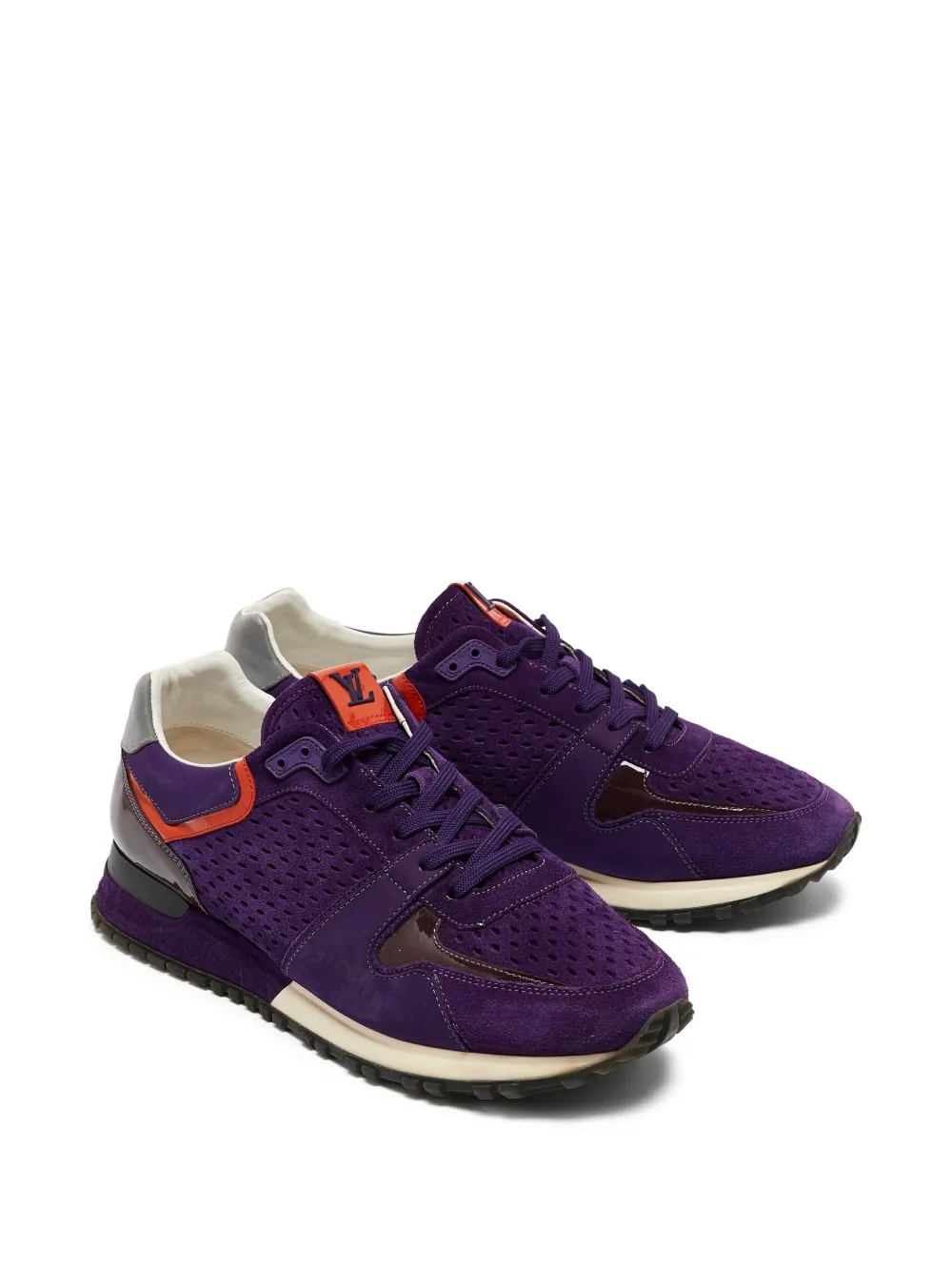 Louis Vuitton Pre-Owned perforated suede sneakers | Low-Tops | Image 2