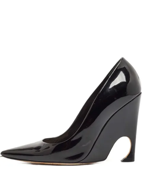 Christian Dior Pre-Owned leather wedge pumps