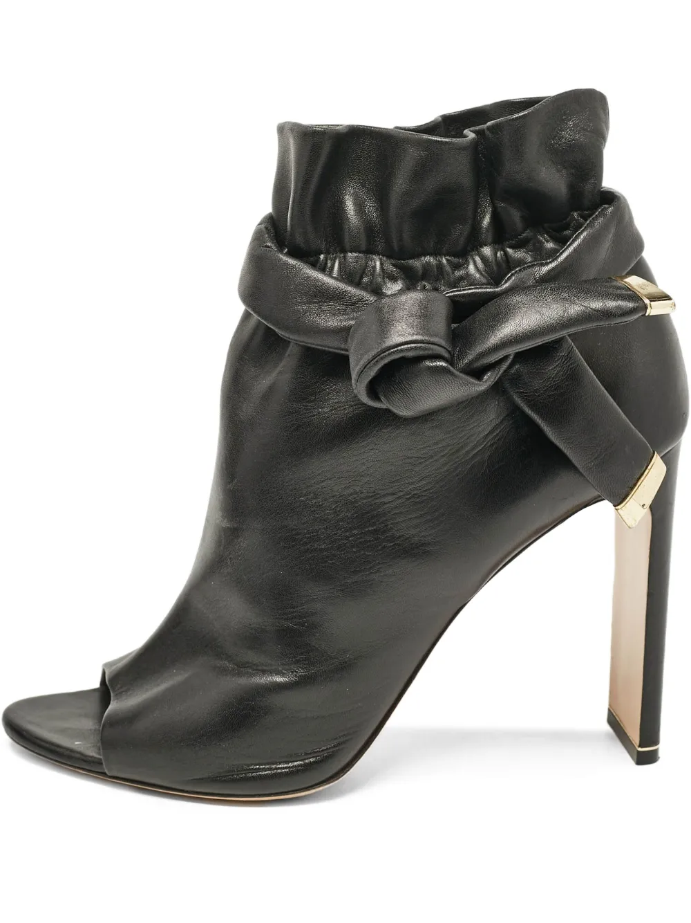 Nicholas Kirkwood bottines pre-owned à bout ouvert | noir | Image 1