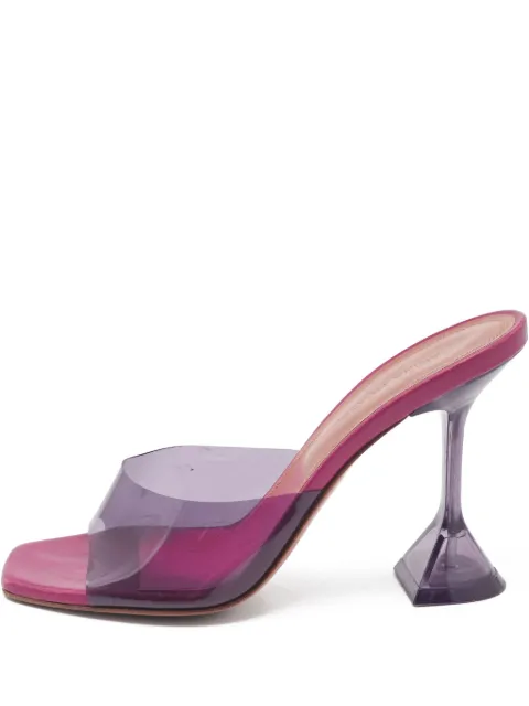 Amina Muaddi pre-owned 110mm transparent sandals