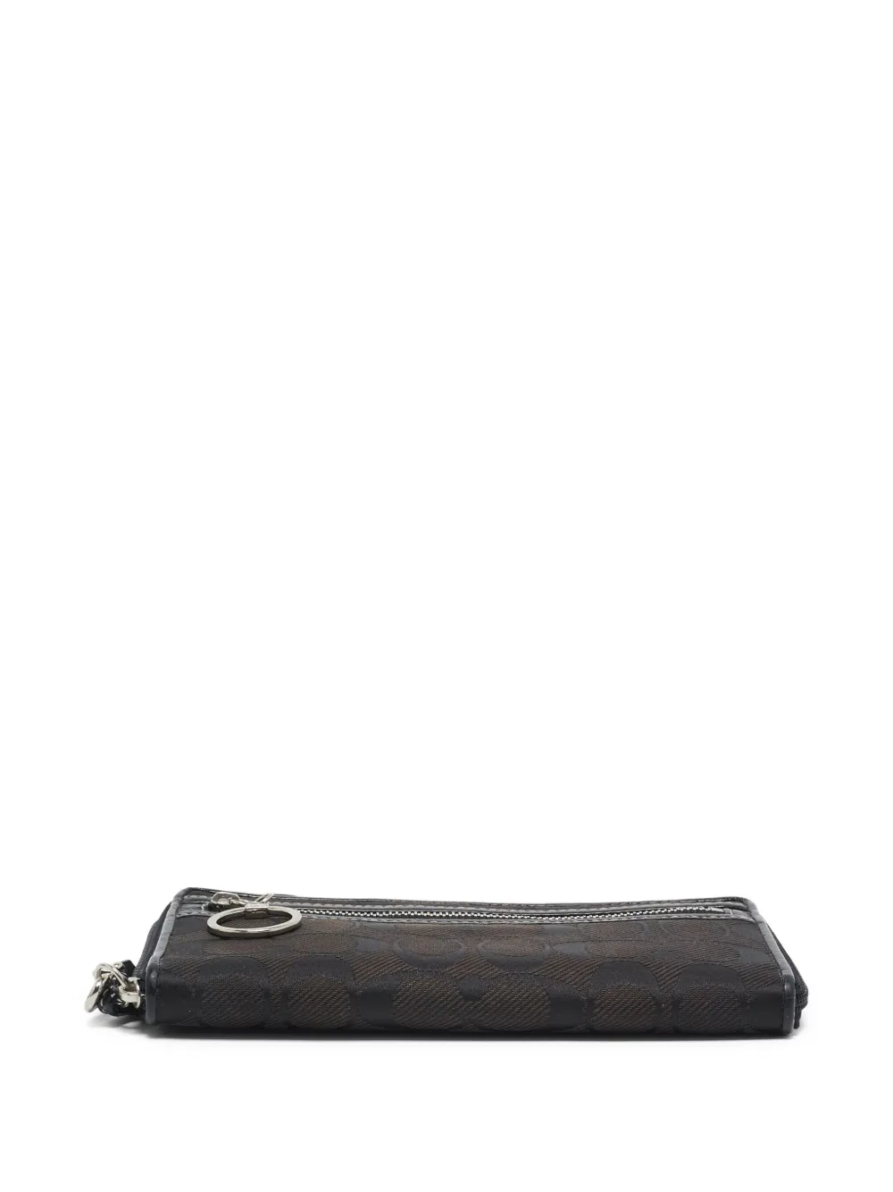 Pre-owned Coach Vintage Logo-printed Zip-around Wallet