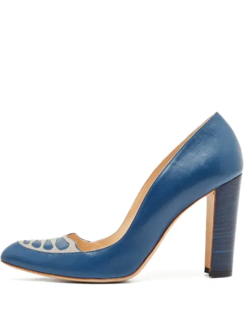 Manolo Blahnik pre-owned 100mm cut-out pumps