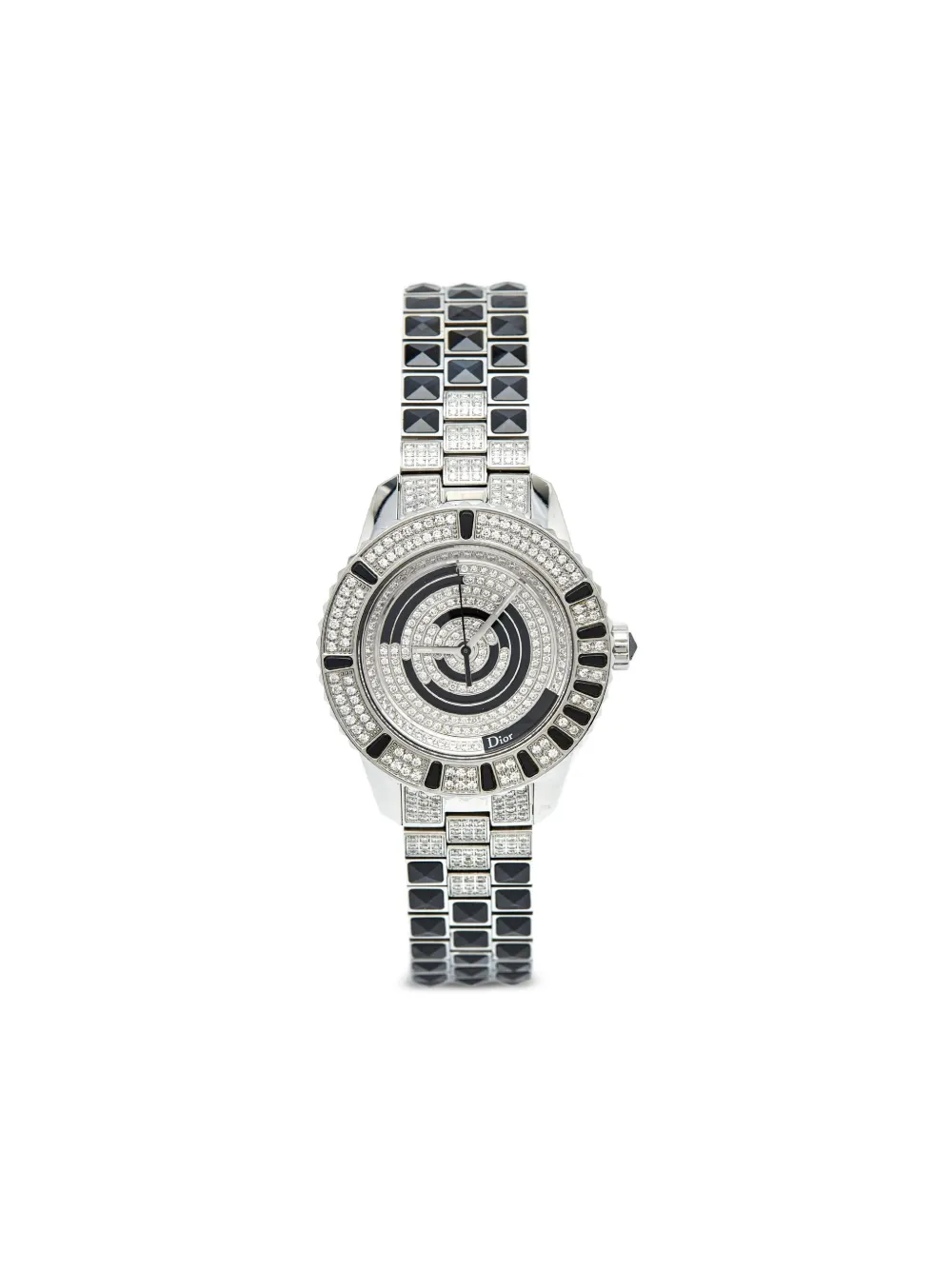 Christian Dior Pre-Owned ステンレススチール 33mm - ブラック Christian Dior Pre-Owned ステンレススチール 33mm - ブラック