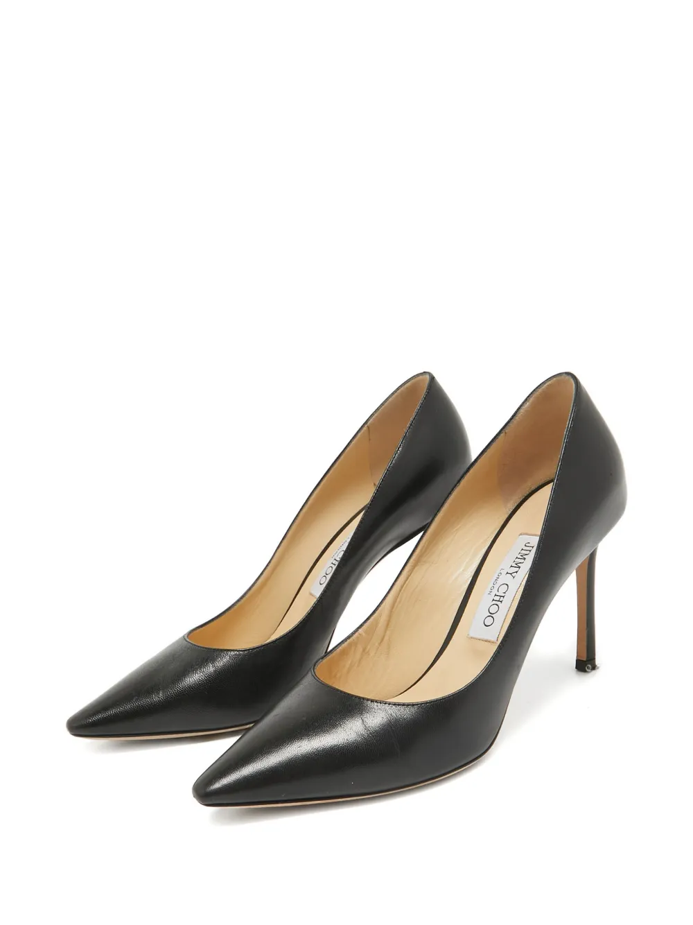 Jimmy Choo Pre-Owned 85mm leather pointed-toe pumps | Heeled Pumps | Image 2