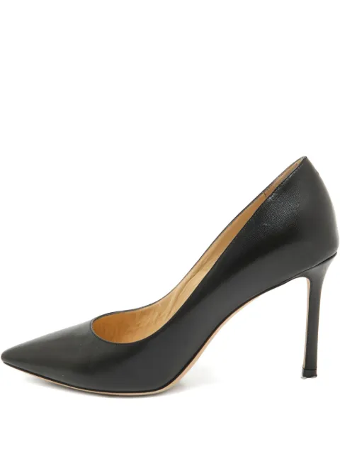 Jimmy Choo Pre-Owned 85mm leather pointed-toe pumps