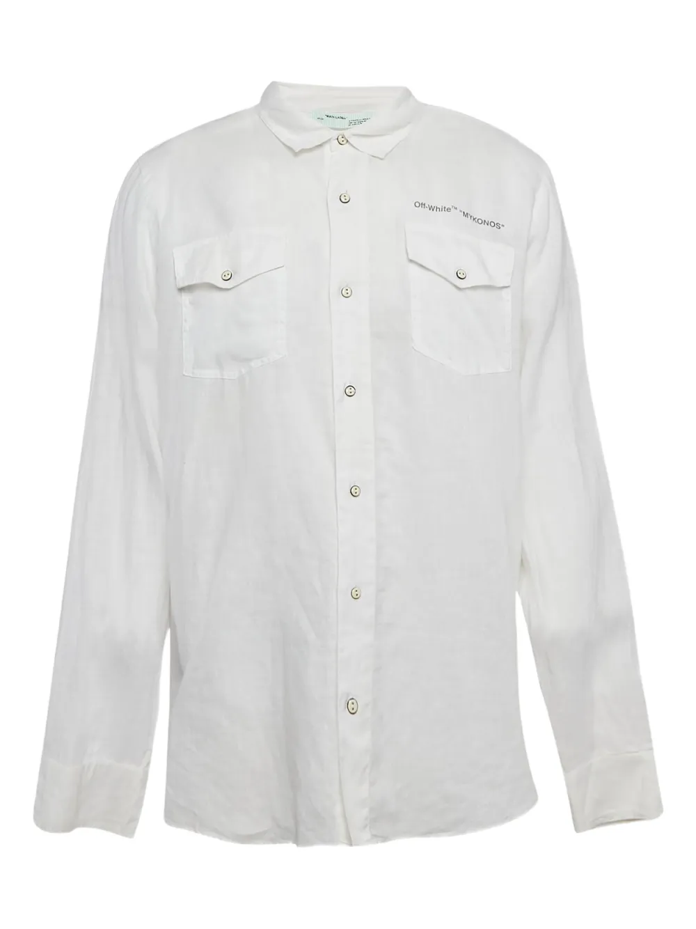 Off-White Pre-Owned camisa Mykonos | blanco | Image 1