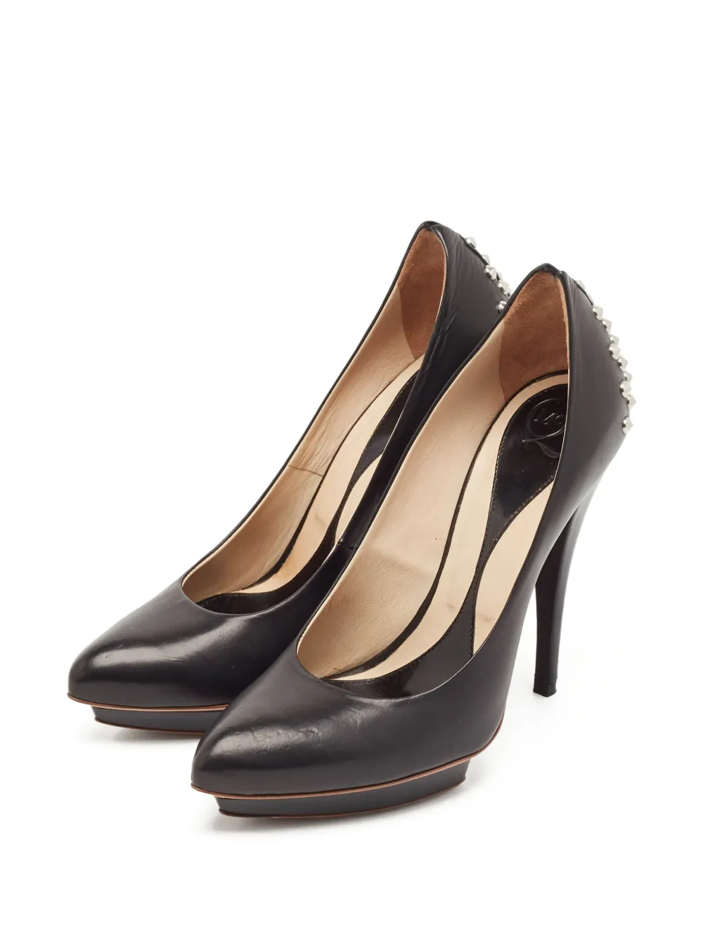 Alexander McQueen Pre-Owned 125 mm pumps met studs - Zwart