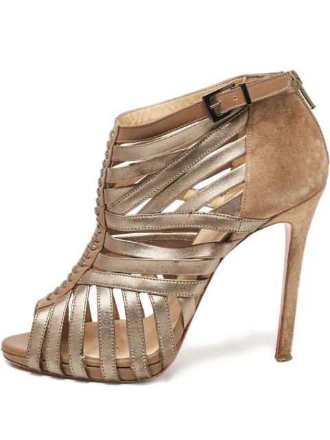 Christian Louboutin Pre-Owned Karina strappy peep-toe high-heeled boots
