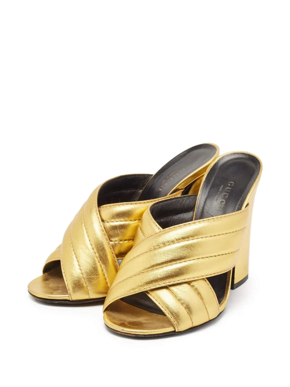 Gucci Pre-Owned Gewatteerde sandalen - Goud