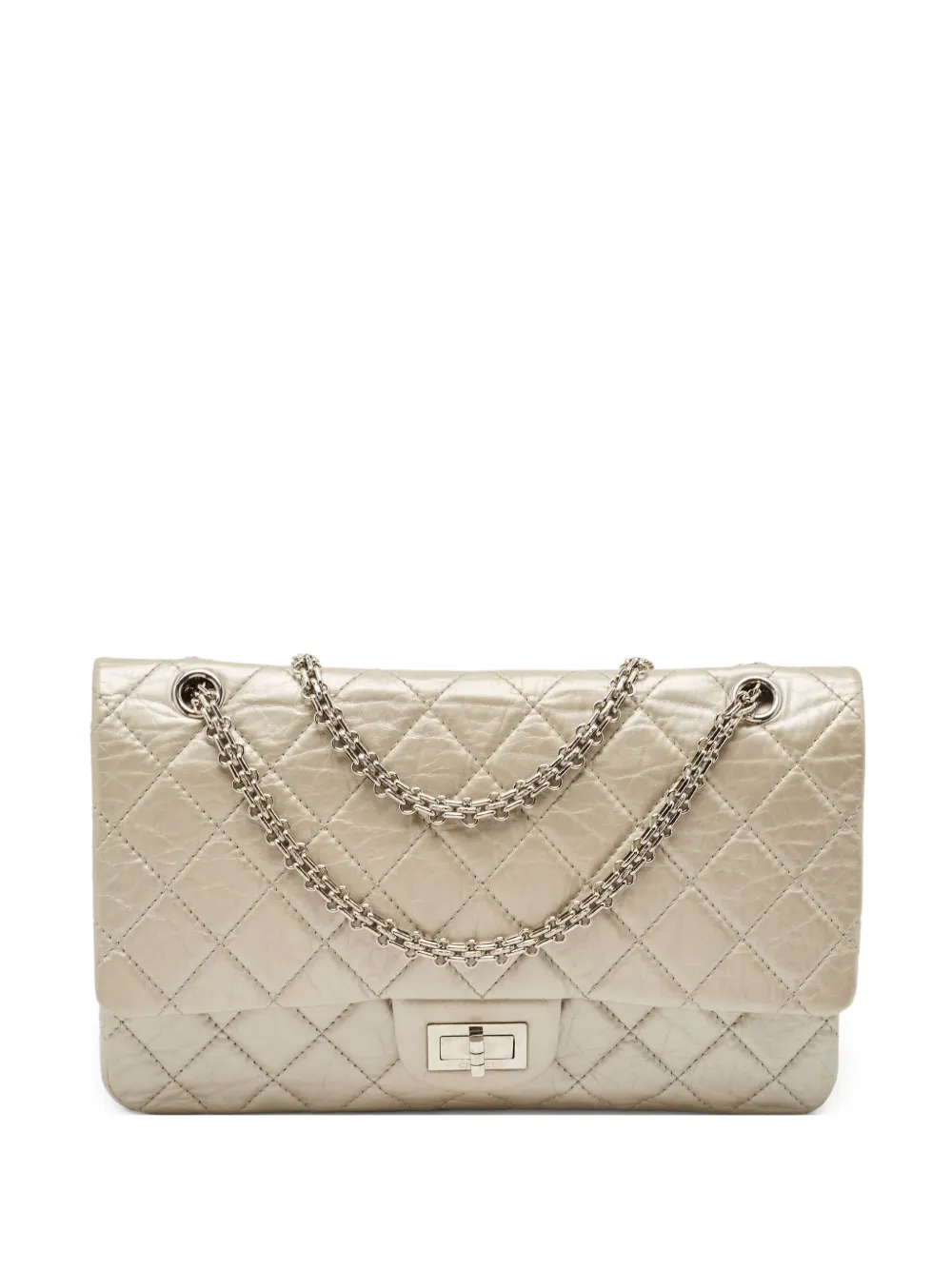 CHANEL Pre-Owned 2.55 Reissue ショルダーバッグ - シルバートーン CHANEL Pre-Owned 2.55 Reissue ショルダーバッグ - シルバートーン