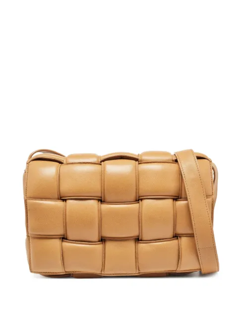 Bottega Veneta Pre-Owned شنطة كروس 'كاسيت' جلد مضفرة