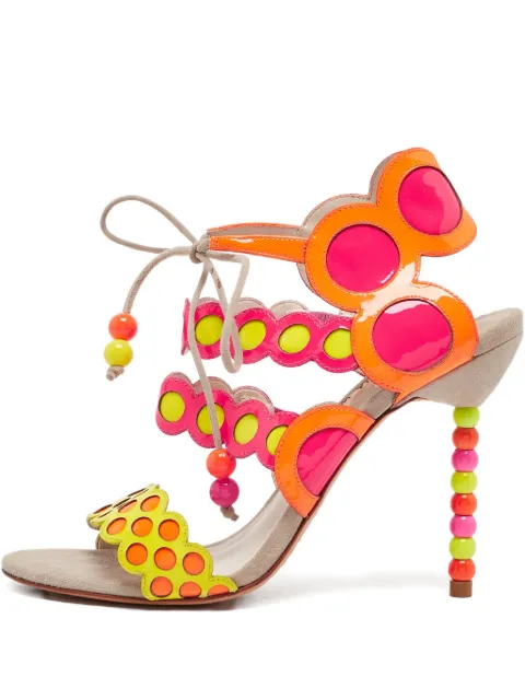 Sophia Webster pre-owned 115mm cut-out beaded sandals