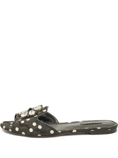 Dolce & Gabbana Pre-Owned crystal-embellishment sandals