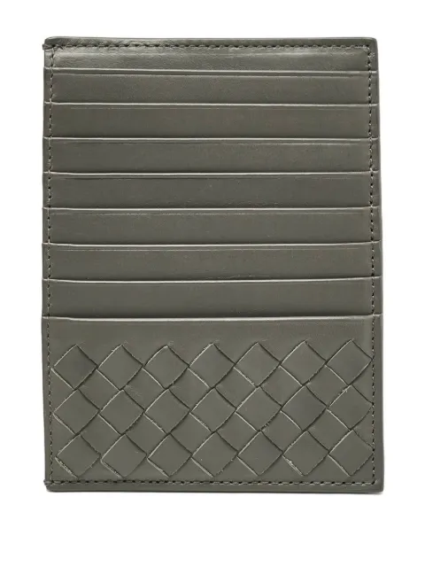 Bottega Veneta Pre-Owned Intrecciato-detail zip cardholder