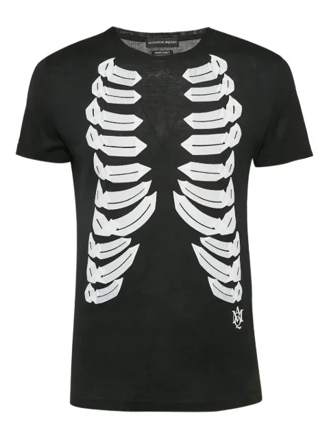 Alexander McQueen Pre-Owned ribcage graphic-print t-shirt