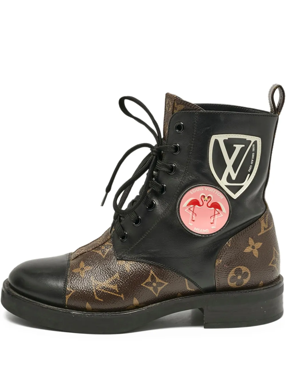 Louis Vuitton Pre-Owned モノグラム ブーツ - ブラウン Louis Vuitton Pre-Owned モノグラム ブーツ - ブラウン