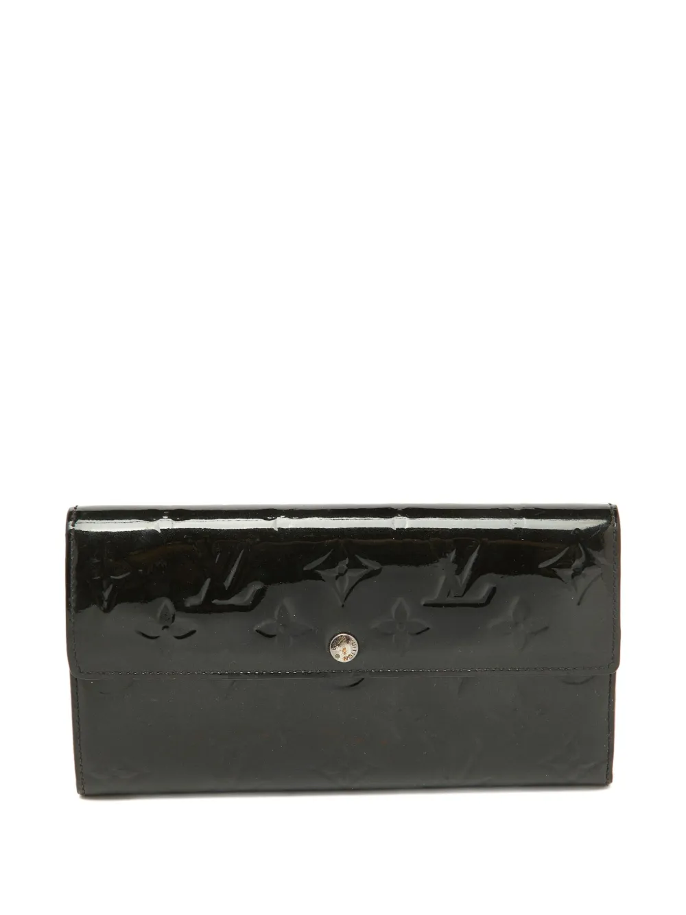 Louis Vuitton Pre-Owned 2024 patent-leather monogram wallet | Black | Image 1