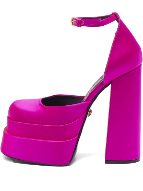 Versace Pre-Owned 160mm Aevitas platform crystal ankle strap pumps