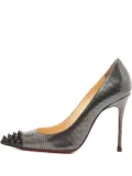 Christian Louboutin Pre-Owned 110mm Geo studded pattern pumps - Silver