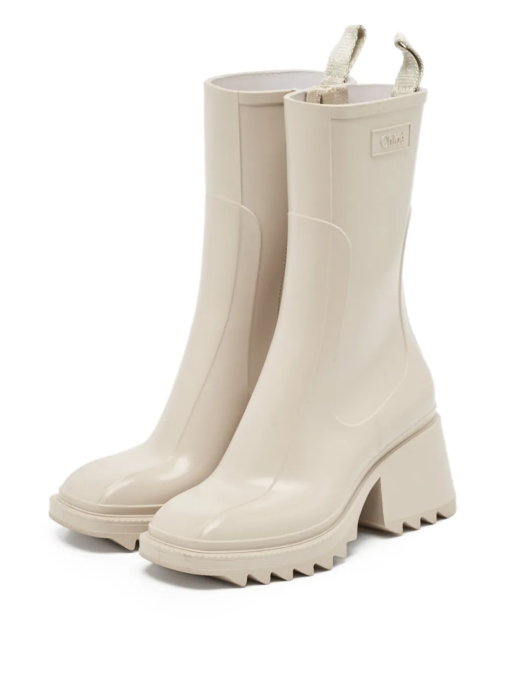 Chloé Pre-Owned 65mm logo-embossed rain boots | Image 2
