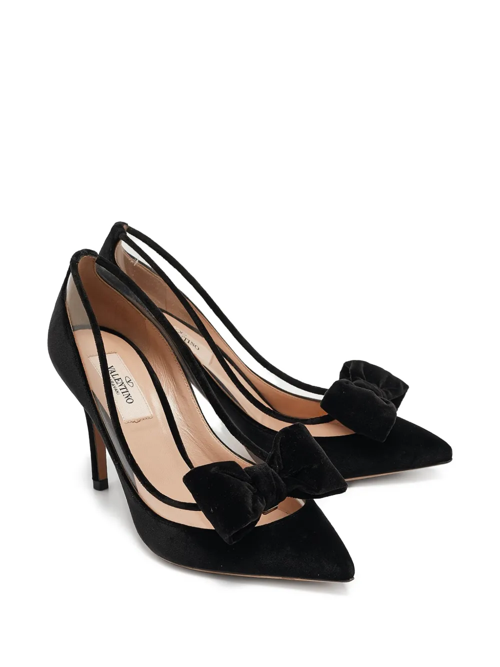 Valentino Garavani Pre-Owned Pumps met strikdetail - Zwart