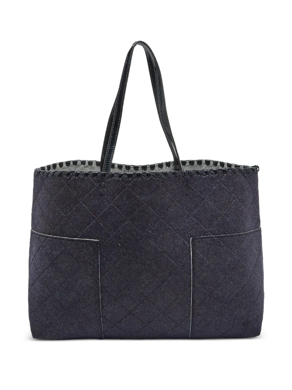 Tory Burch pre-owned Block T quilted tote bag | Blue | Image 1