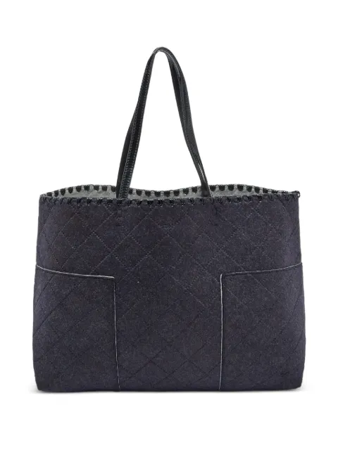 Tory Burch pre-owned Block T quilted tote bag