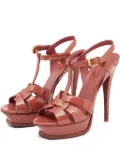 Saint Laurent Pre-Owned Tribute heeled sandals - Pink