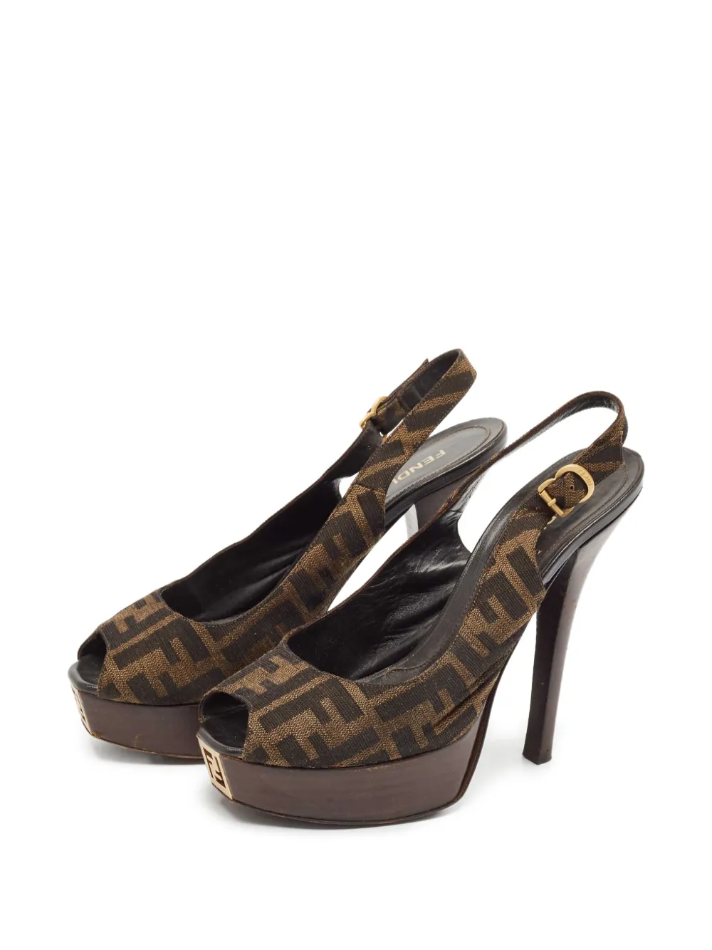 Fendi Pre-Owned 140mm FF-logo pumps | Image 2