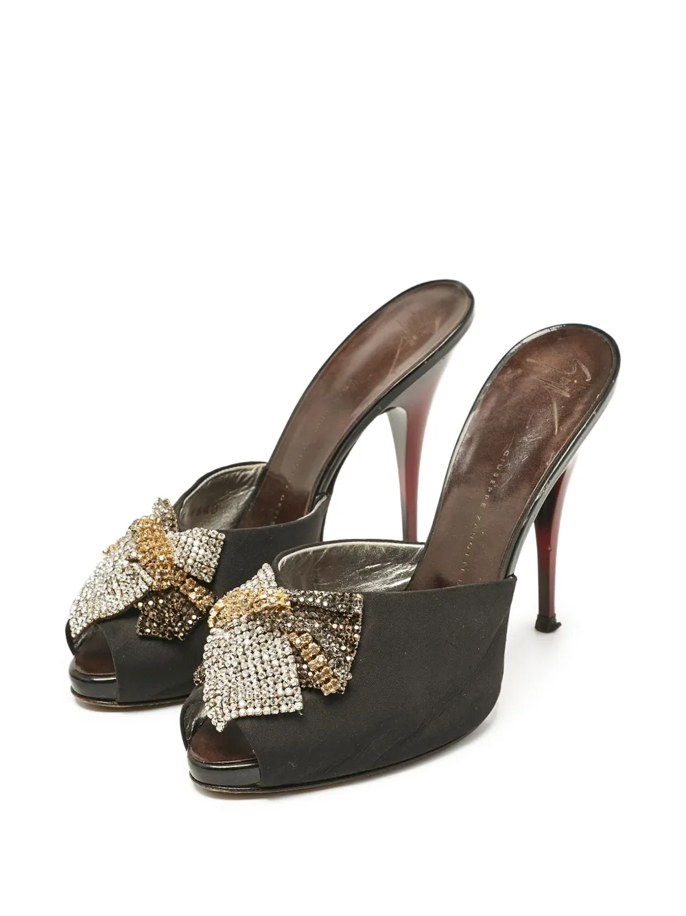 Giuseppe Zanotti Vintage 120 mm pumps verfraaid met kristallen - Zwart