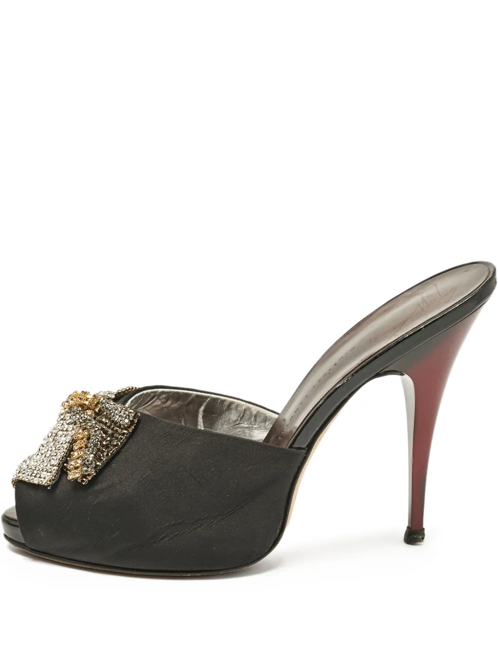 120mm crystal-embellished heeled pumps
