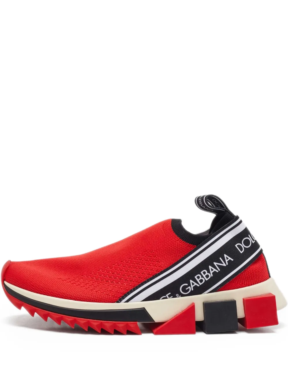 Dolce & Gabbana Pre-Owned chunky sole slip-on sneakers | Red | Image 1
