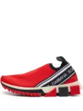 Dolce & Gabbana Pre-Owned chunky sole slip-on sneakers - Red