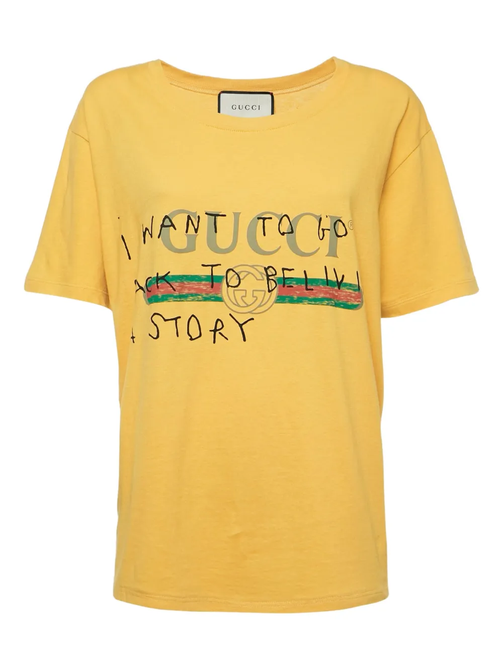 Gucci Pre-Owned ロゴ Tシャツ - イエロー Gucci Pre-Owned ロゴ Tシャツ - イエロー