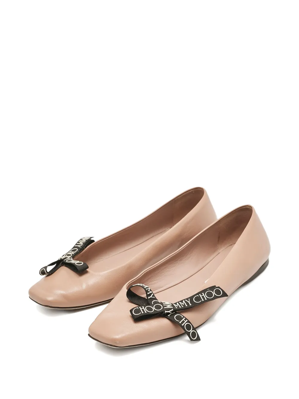 Jimmy Choo Pre-Owned leather bow flats | Image 2