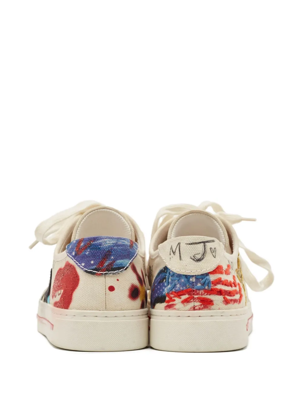 Marc Jacobs Vintage 2023 pre-owned painted rose sneakers | Image 2