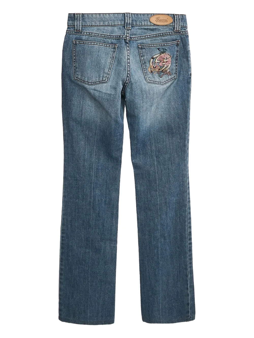 Gucci Pre-Owned 2006 embroidered jeans | Image 2