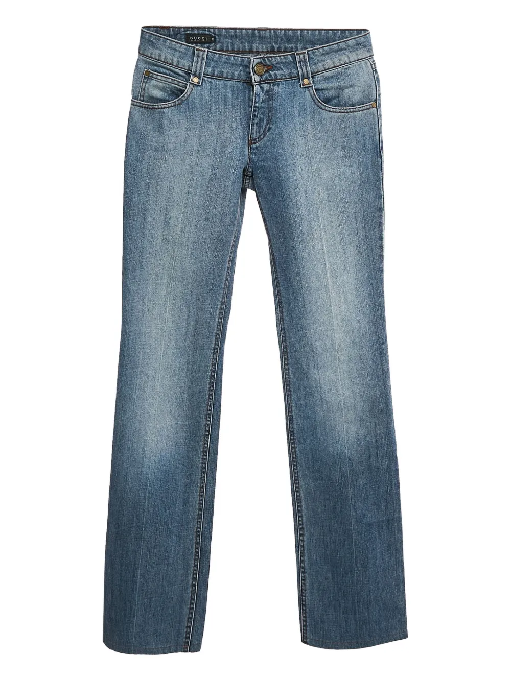 Gucci Pre-Owned 2006 embroidered jeans | Blue | Image 1