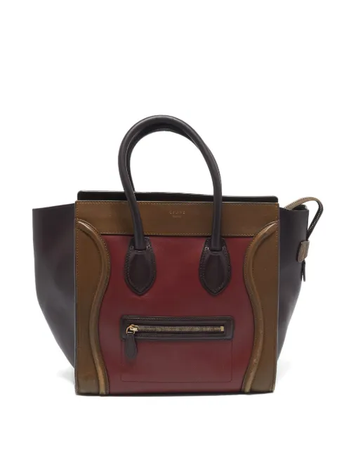 Céline Pre-Owned شنطة عملية 'تريكولور لاغيدج' جلد صغيرة 2023