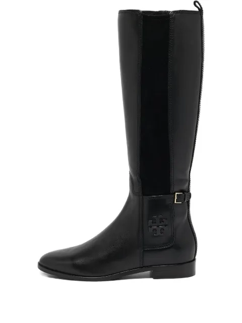 Tory Burch leather buckle boots