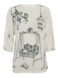 Dolce & Gabbana Pre-Owned graphic-print blouse - Neutrals