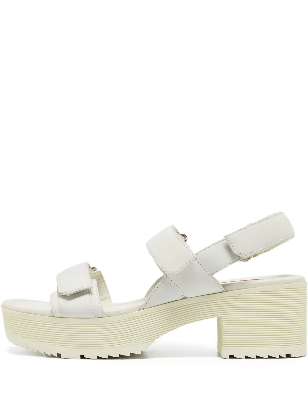 Prada Pre-Owned 60mm leather sandals | White | Image 1