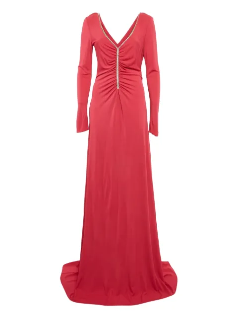 PUCCI Pre-Owned ruched long-sleeve gown