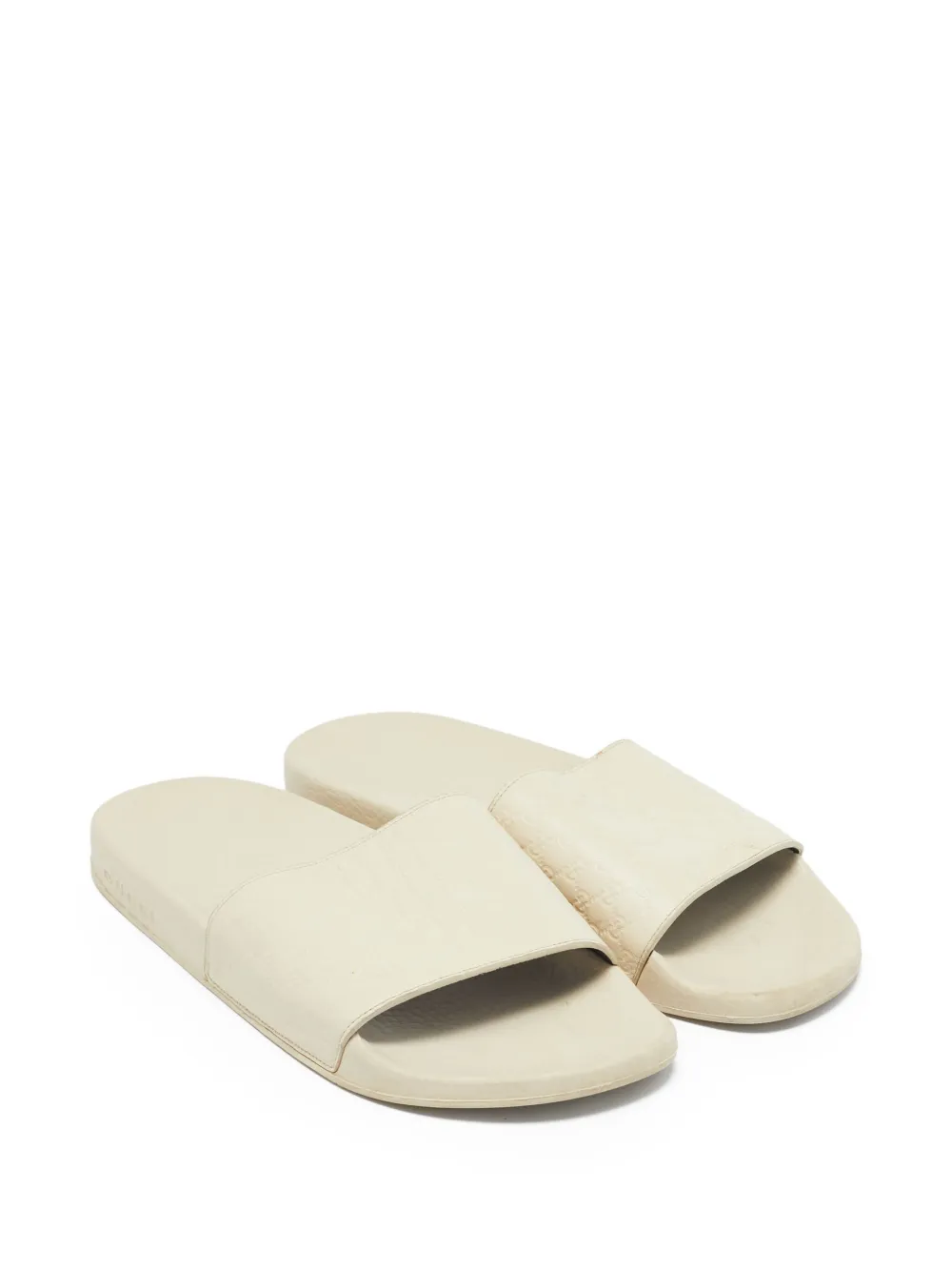 Gucci Pre-Owned Microguccissima badslippers - Beige