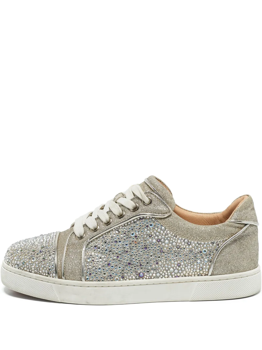 Pre-owned Christian Louboutin Rhinestone-embellished Sneakers