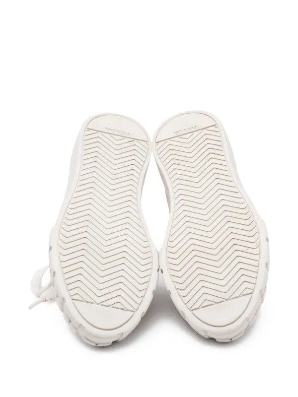 Prada Pre-Owned レースアップ スニーカー | ホワイト | FARFETCH JP