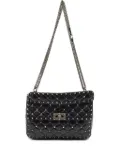 Valentino Garavani Pre-Owned Rockstud quilted leather shoulder bag - Black