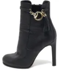 Gucci Pre-Owned tassel-detail leather ankle boots - Black